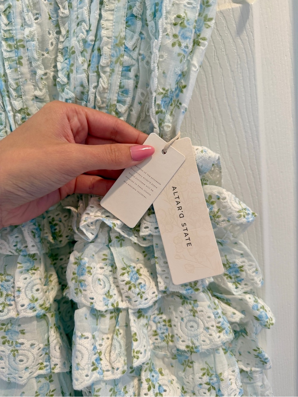New with tags Altar’d State Maribelle Floral Mini Dress - Picture 6 of 6